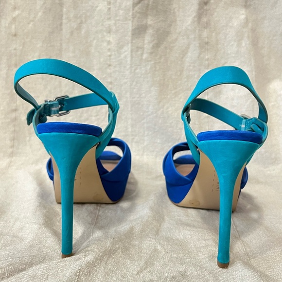 Gianni Bini Stiletto Platform Two Tone Color block heels size 8 - Picture 3 of 12